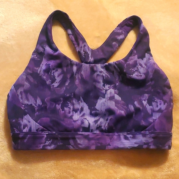 Athleta Other - Athleta Women’s Ultimate Purple Floral Printed Bra D-DD Size Small